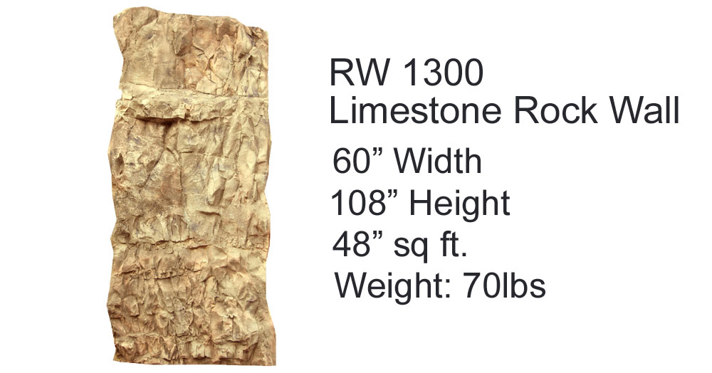 RW 1300 Limestone Rock Wall