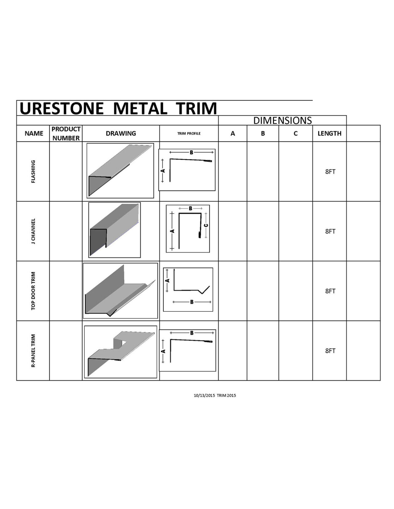 Metal Trim Installation URESTONE Panels
