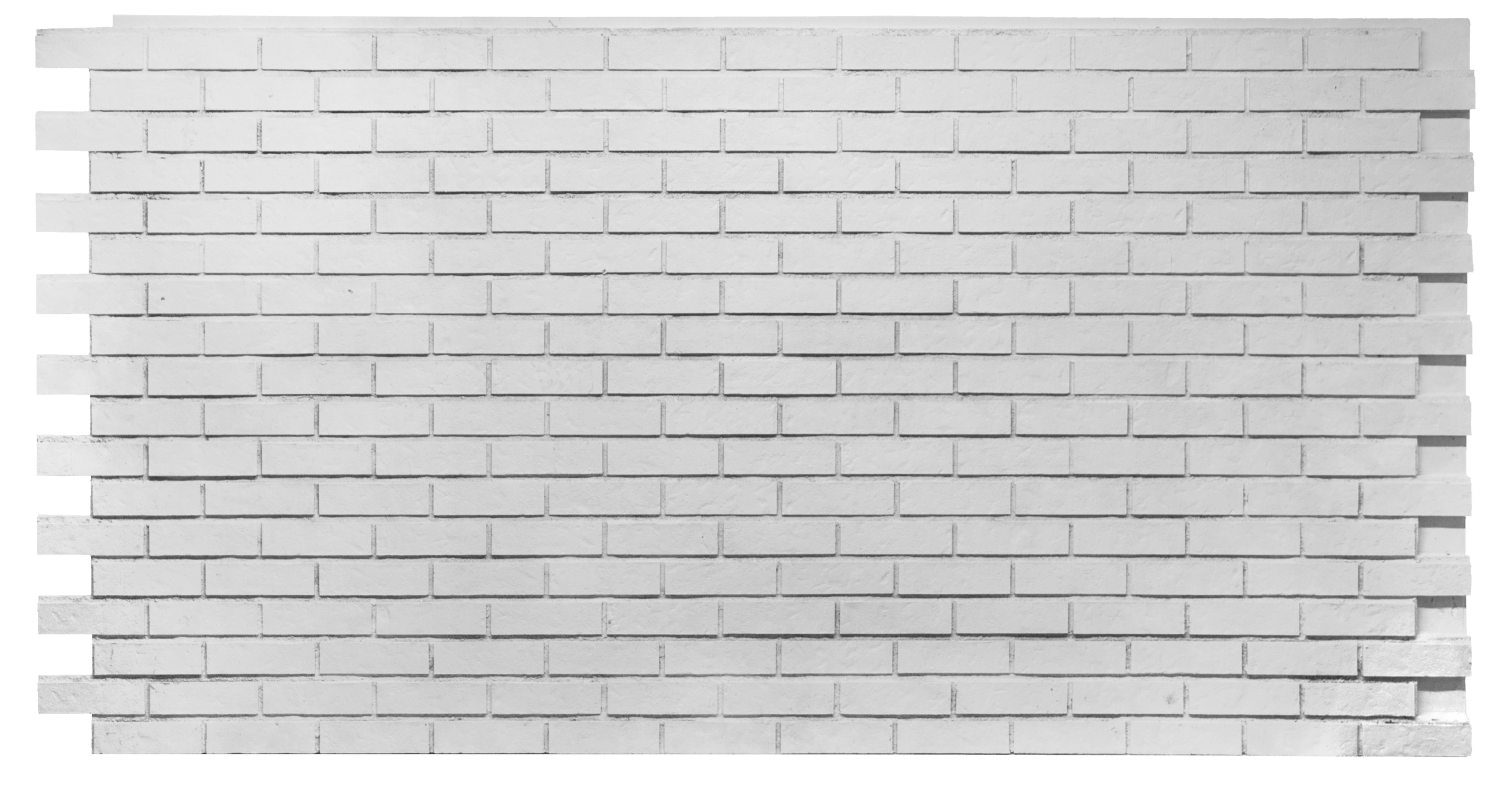 A white brick panel 4x8 commercial brick