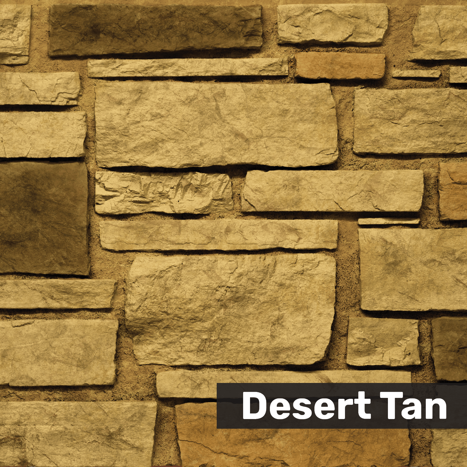 Desert Tan Ledgestone DP2455 Labeled Swatch