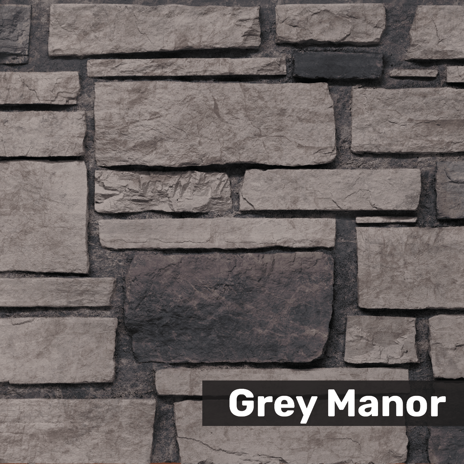 Grey Manor Ledgestone DP2455 Labeled Swatch