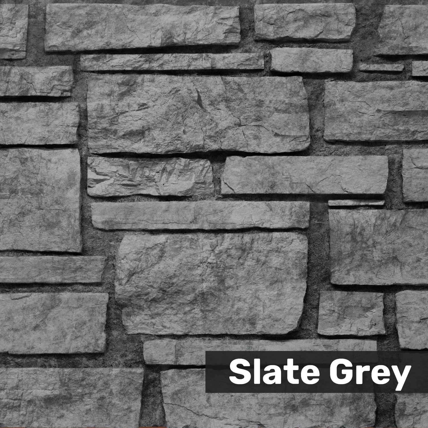 Slate Grey Ledgestone DP2455 Labeled Swatch